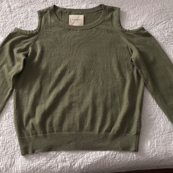 Lucky Brand Cold Shoulder Sweater - Picture 3 of 4